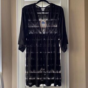 Black Sheer Cover-Up Dress